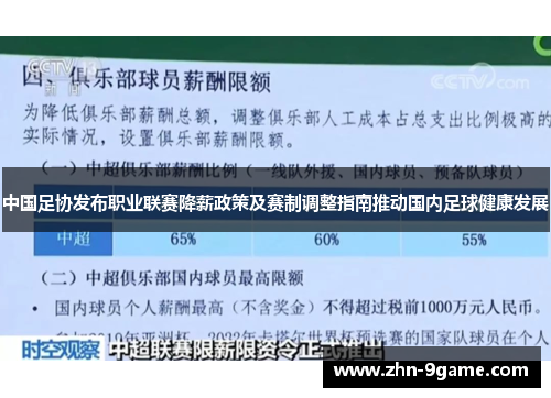 中国足协发布职业联赛降薪政策及赛制调整指南推动国内足球健康发展 中国足协发布职业联赛降薪政策及赛制调整指南推动国内足球健康发展