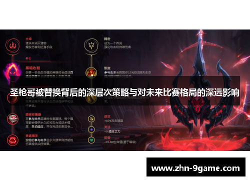 圣枪哥被替换背后的深层次策略与对未来比赛格局的深远影响 圣枪哥被替换背后的深层次策略与对未来比赛格局的深远影响